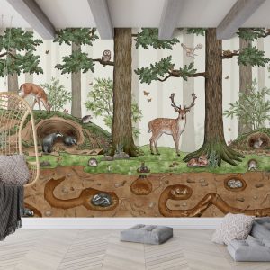 Φωτοταπετσαρία Animals in the Forest - Kikki Belle 60872