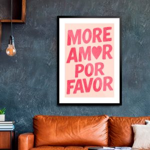 Ποστερ - Αφίσα Funky Pink Typography - Decotek 33948
