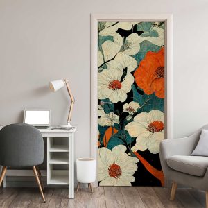 Αυτοκόλλητο Πόρτας Vintage Floral - Decotek 31134