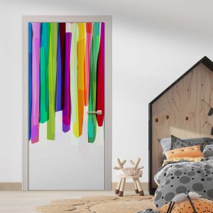 Αυτοκόλλητο Πόρτας Χρωματιστές Πινελιές - Decotek 31211