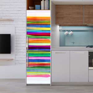 Αυτοκόλλητο Ψυγείου Πολύχρωμες Λωρίδες - Decotek 28841