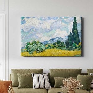 Πίνακας Ζωγραφικής Wheat Field With Cypresses, Van Gogh - Decotek 222454