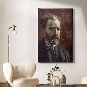 Πίνακας Ζωγραφικής Αυτοπροσωπογραφία με Πίπα, Van Gogh - Decotek 222498