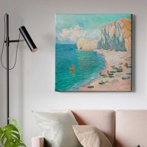 Πίνακας Ζωγραφικής Η Παραλία και ο Βράχος, Claude Monet - Decotek 222516
