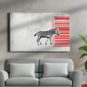 Πίνακας Ζωγραφικής Zebra Barcode - Decotek 222565