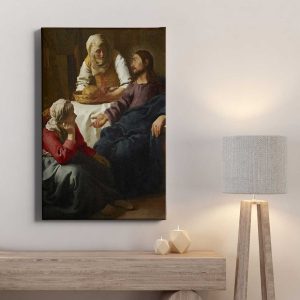 Πίνακας Ζωγραφικής Jan Vermeer "Christ in the House of Martha and Mary" σε Καμβά – Decotek 222614