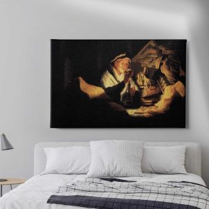 Πίνακας Ζωγραφικής Rembrandt "The Parable of the Rich Man" σε Καμβά – Decotek 222602