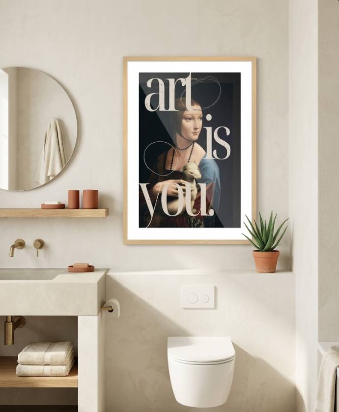 Πίνακες και Poster σε «Απαγορευμένα» Μέρη: Η νέα τάση στο Interior Design που πρέπει να δοκιμάσεις Πόστερ «Art is You» — κωδ. 33386