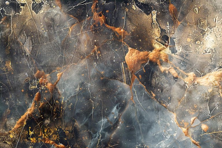 Φωτοταπετσαρία Χρυσό Μάρμαρο Πολυτελείας — σκούρο μάρμαρο σε καφέ και ανθρακί, με χρυσές φλέβες που τρέχουν σαν λιωμένο…