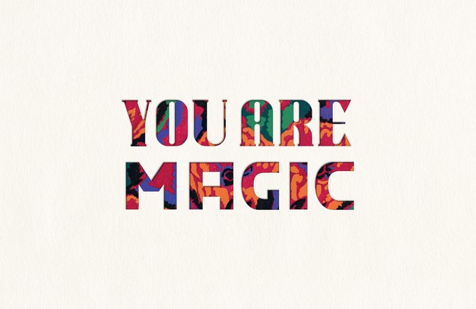 You Are Magic — το σχέδιο του πίνακα σε καμβά