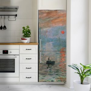Αυτοκόλλητο ψυγείου Εντύπωση, Ανατολή Ηλίου, Μονέ — το έργο που έδωσε το όνομά του στον ιμπρεσιονισμό: ο ήλιος ανατέλλει