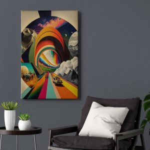 Πίνακας Ζωγραφικής Abstract Retro Collage - Decotek 221118