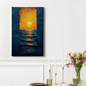 Πίνακας Ζωγραφικής Sunset Over the Sea - Decotek 221123