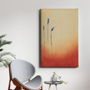 Πίνακας Ζωγραφικής Abstract Blue Flower Buds - Decotek 221203