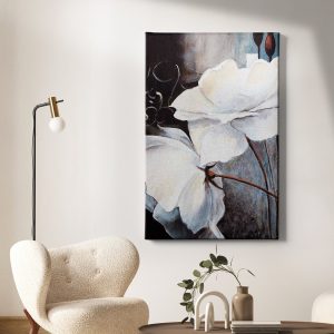 Πίνακας Ζωγραφικής White Flowers - Decotek 221215