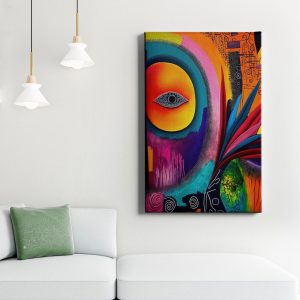 Πίνακας Ζωγραφικής Abstract Colorful Face - Decotek 221219
