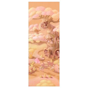 Το σχέδιο του αυτοκόλλητου ψυγείου Little Lamb Bakery όπως τυπώνεται, σε αναλογία ψυγείου