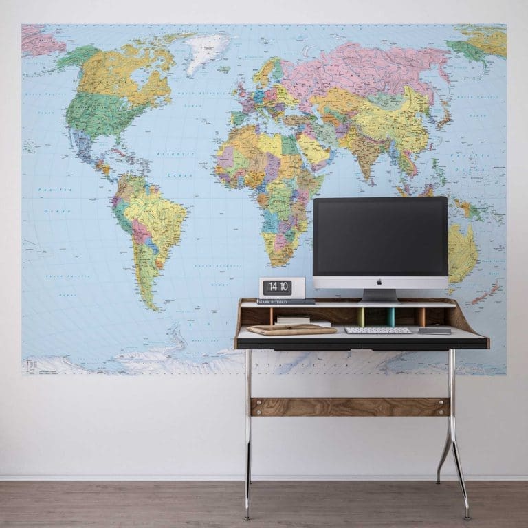 Φωτοταπετσαρία Τοίχου Παγκόσμιος Χάρτης - Komar - Decotek 4-050-150727