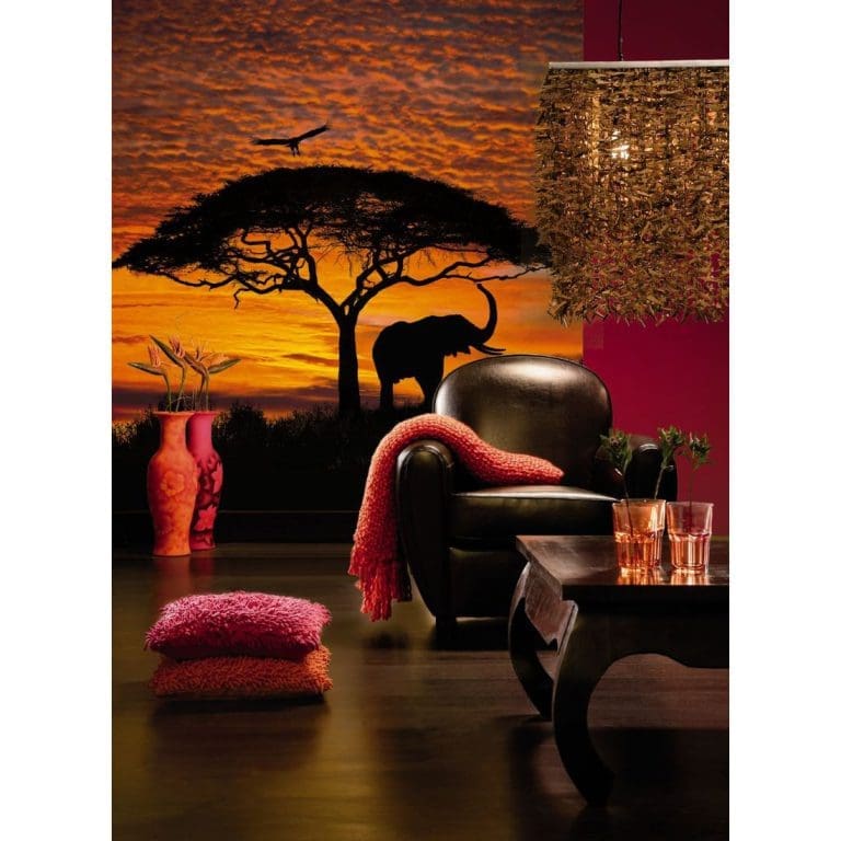 Φωτοταπετσαρία Τοίχου Ηλιοβασίλεμα στην Αφρική - Komar - Decotek 4-501-38779