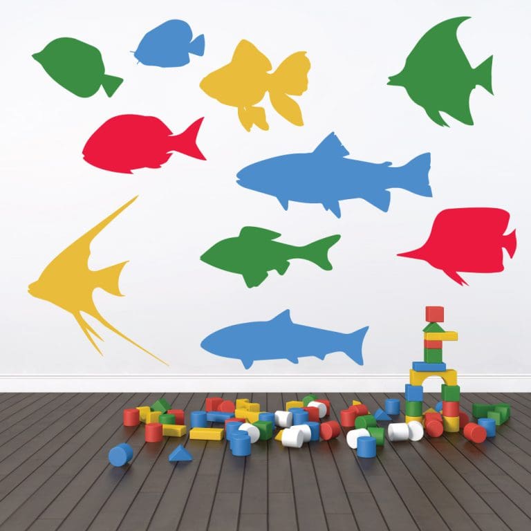 Παιδικό Αυτοκόλλητο Πολύχρωμα Ψάρια - Decotek 11059-0