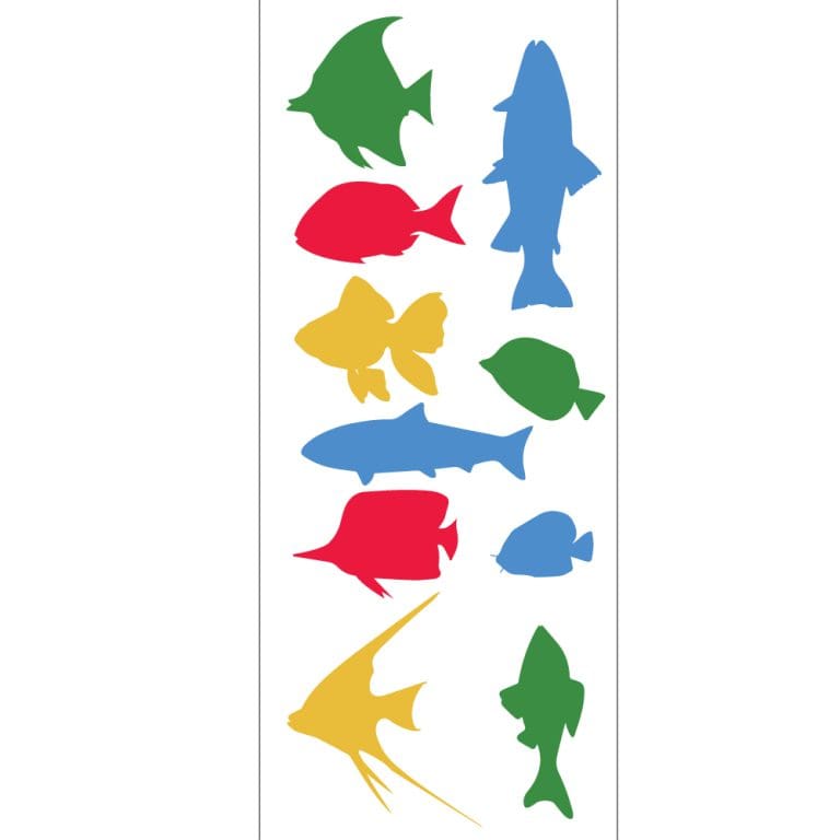 Παιδικό Αυτοκόλλητο Πολύχρωμα Ψάρια - Decotek 11059-91479