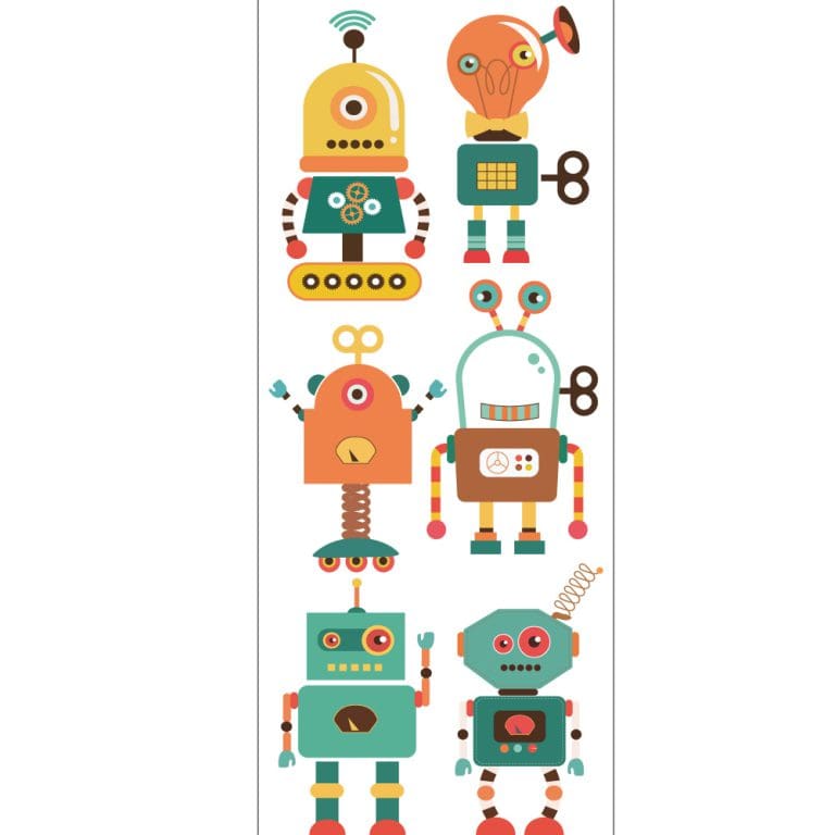 Παιδικό Αυτοκόλλητο Ρομποτάκια - Decotek 11069-91519