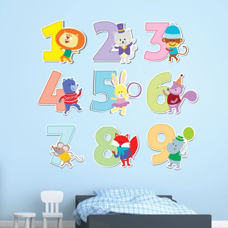 Παιδικό Αυτοκόλλητο Αριθμοί και Ζωάκια - Decotek 11141-0