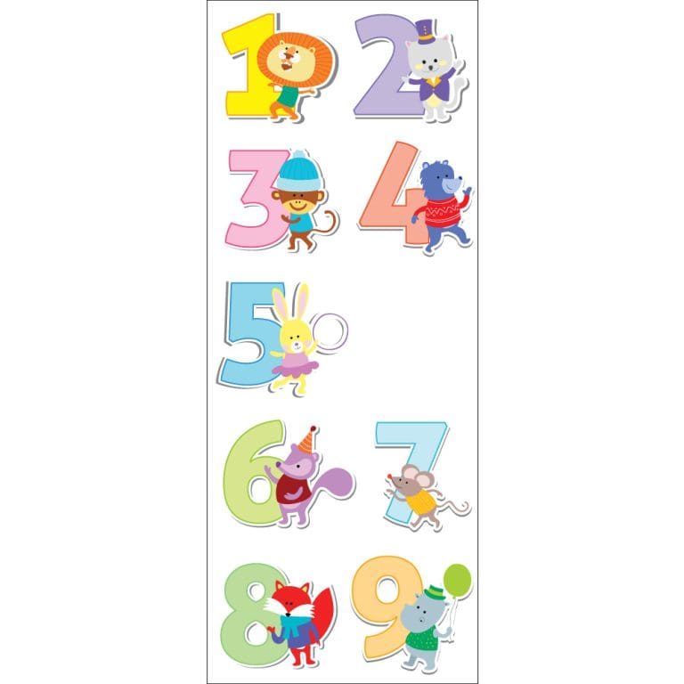 Παιδικό Αυτοκόλλητο Αριθμοί και Ζωάκια - Decotek 11141-91543