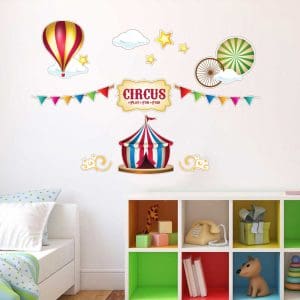 Παιδικό Αυτοκόλλητο Τσίρκο και Αερόστατο - Decotek 11158-0