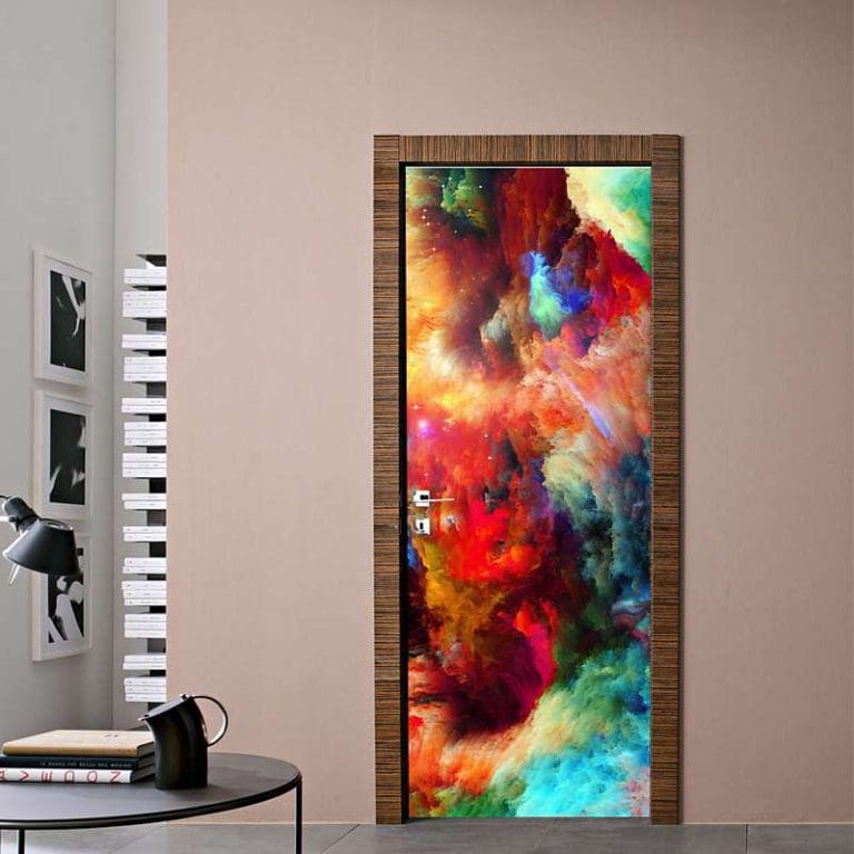 Αυτοκόλλητο Πόρτας Σύννεφα με Χρώματα - Decotek 09799-0