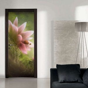 Αυτοκόλλητο Πόρτας Ροζ Λουλούδι - Decotek 11217-0