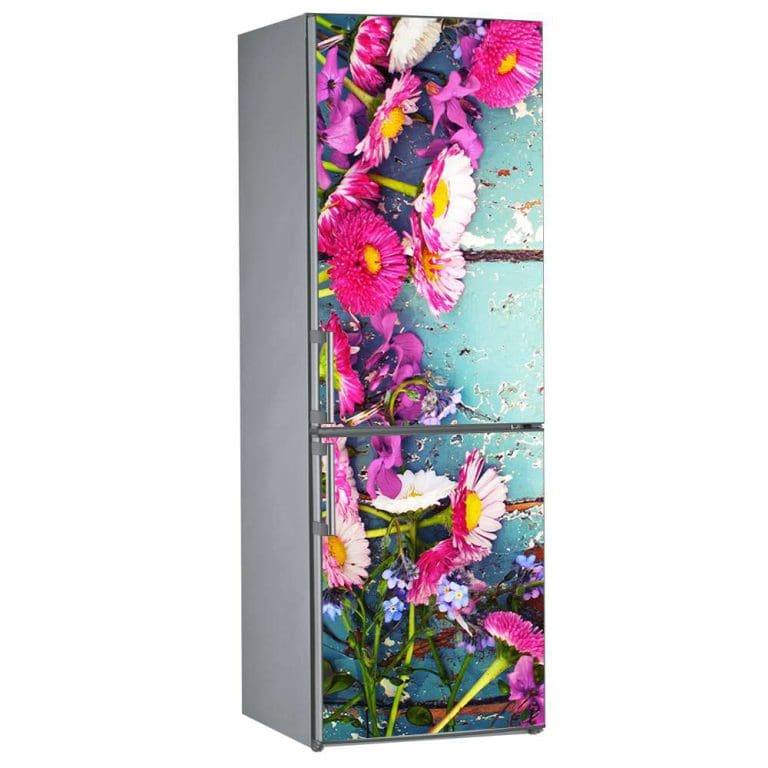 Αυτοκόλλητο Ψυγείου Ροζ Λουλούδια - Decotek 09843-0