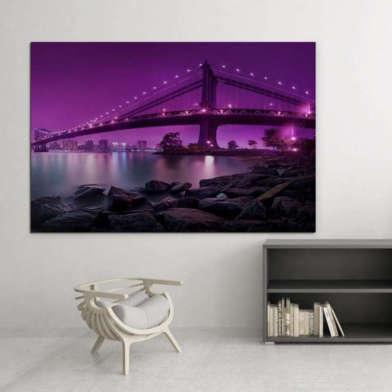 Πίνακας Ζωγραφικής Νύχτα στην Γέφυρα του Μπρούκλιν - Decotek 11016-0