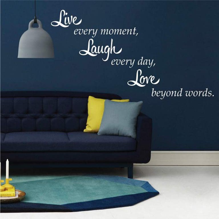 Αυτοκόλλητο Τοίχου Live Laugh Love - Decotek 09680-0