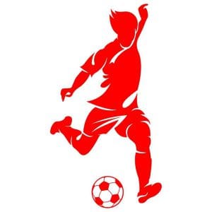 Αυτοκόλλητο Τοίχου Football Player - Decotek 09451-101151