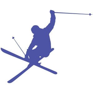 Αυτοκόλλητο Τοίχου Skier - Decotek 09455-101166