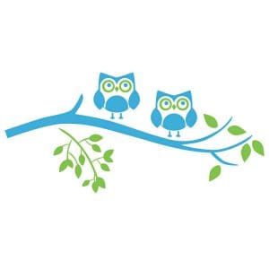 Αυτοκόλλητο Τοίχου Owls - Decotek 09669-101123