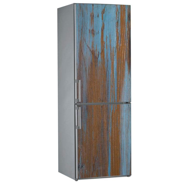 Αυτοκόλλητο Ψυγείου Ξύλο με Μπλε και Καφέ - Decotek 13407-0