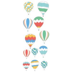 Παιδικό Αυτοκόλλητο Αερόστατα - Decotek 12626-102484