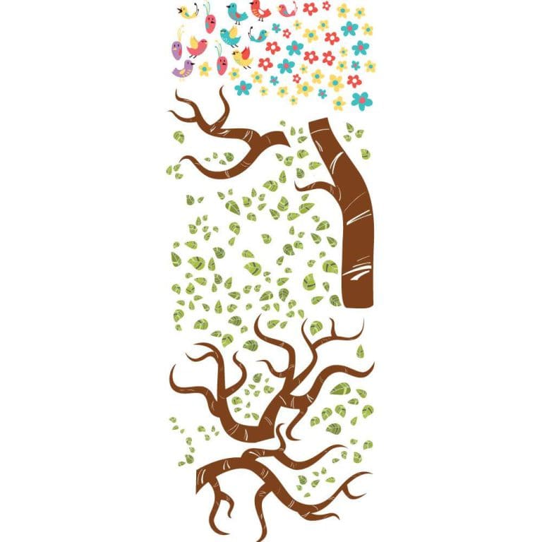 Παιδικό Αυτοκόλλητο Δέντρο με Πουλάκια - Decotek 12637-102528