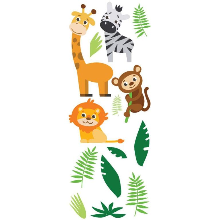 Παιδικό Αυτοκόλλητο Ζώα της Ζούγκλας - Decotek 12640-102540