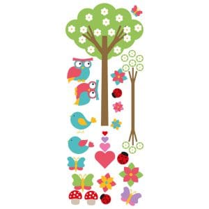 Παιδικό Αυτοκόλλητο Κουκουβάγιες στο Δέντρο - Decotek 12647-102568
