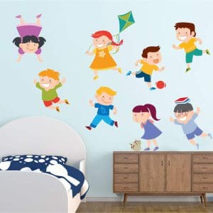 Παιδικό Αυτοκόλλητο Παιδάκια με Χαρταετό - Decotek 13636-0