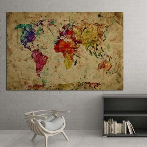 Πίνακας Ζωγραφικής Παγκόσμιος Χάρτης - Decotek 13613-0