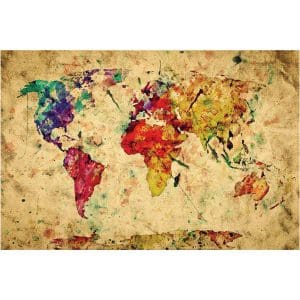 Πίνακας Ζωγραφικής Παγκόσμιος Χάρτης - Decotek 13613-106488