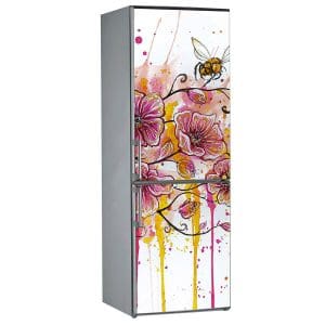 Αυτοκόλλητο Ψυγείου Αφηρημένα Άνθη - Decotek 13817-0