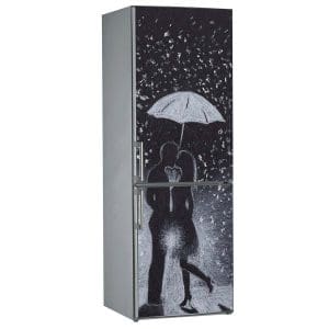 Αυτοκόλλητο Ψυγείου Φιλί στην Βροχή - Decotek 13831-0