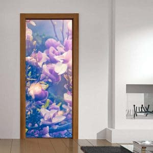 Αυτοκόλλητο Πόρτας Ροζ Άνθη - Decotek 15117-0