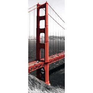Αυτοκόλλητο Πόρτας Η Γέφυρα Golden Gate στο Σαν Φρανσίσκο - Decotek 15143-106326