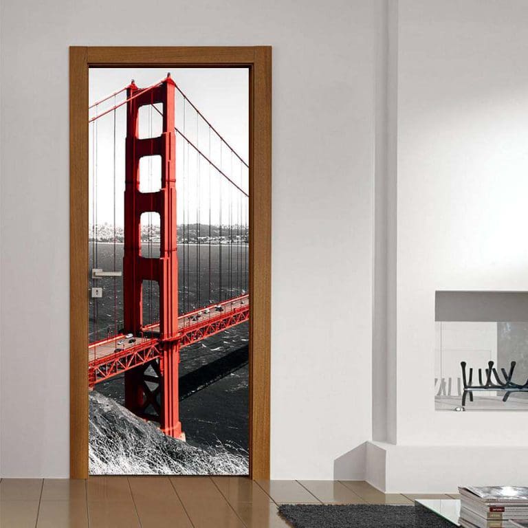 Αυτοκόλλητο Πόρτας Η Γέφυρα Golden Gate στο Σαν Φρανσίσκο - Decotek 15143-0